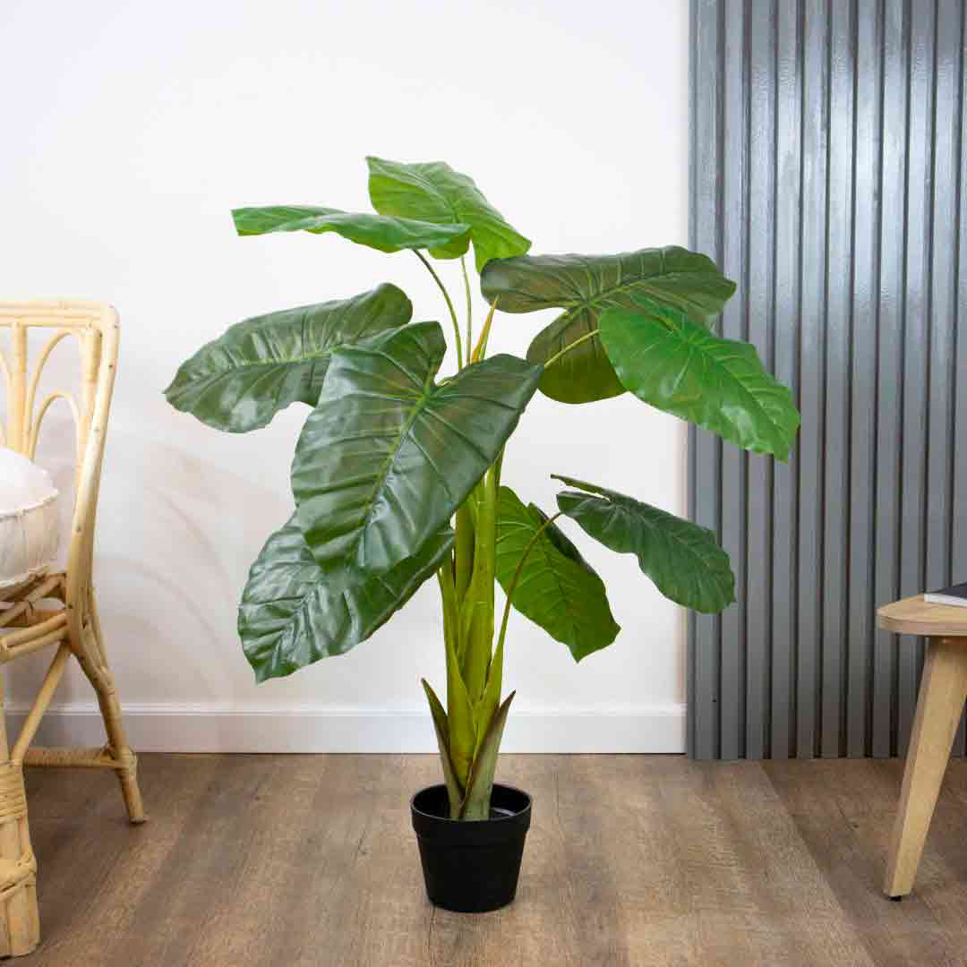 Planta Artificial Philodendro 110 cm Decorativa con Maceta