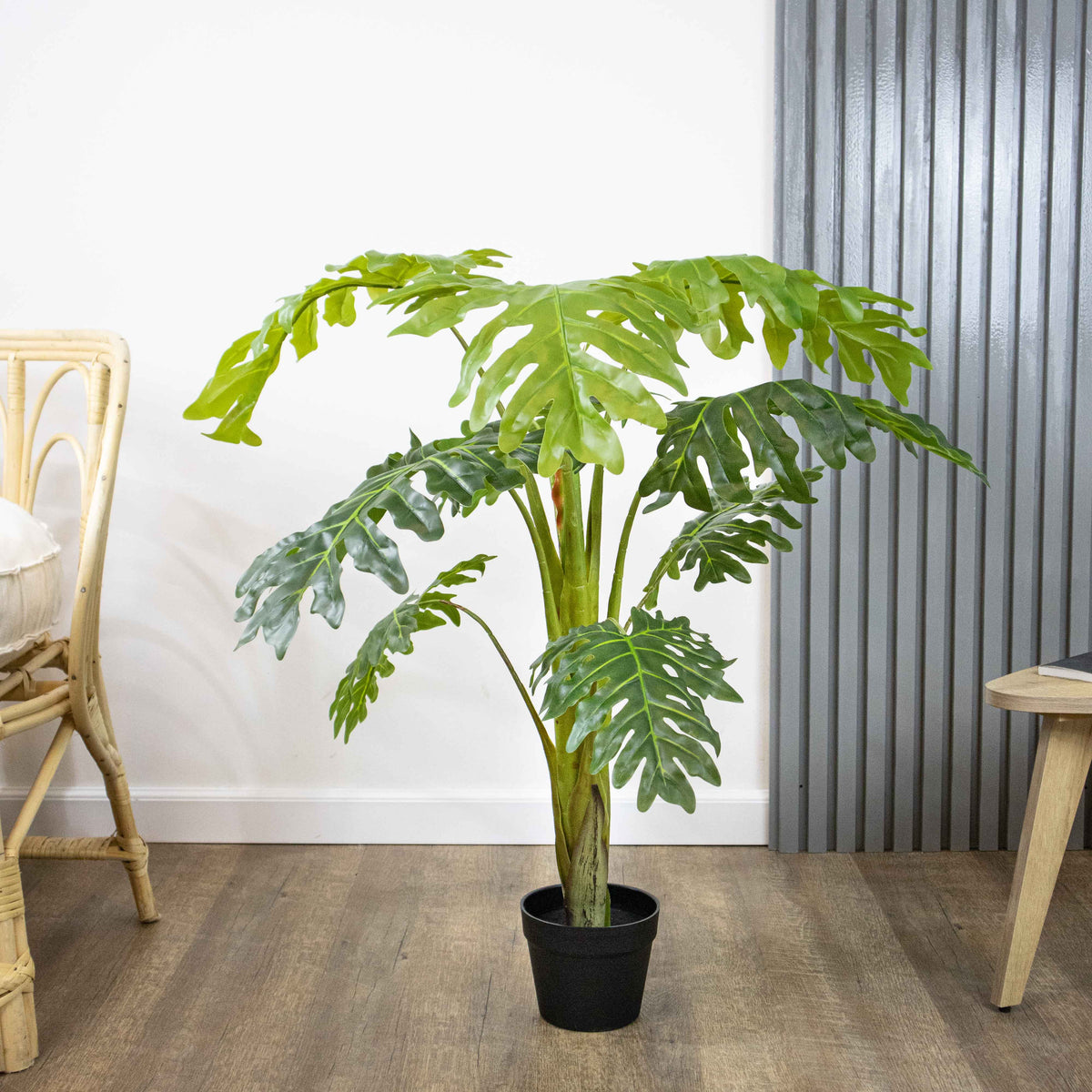Planta Artificial Filodendra 110 cm Decorativa con Maceta
