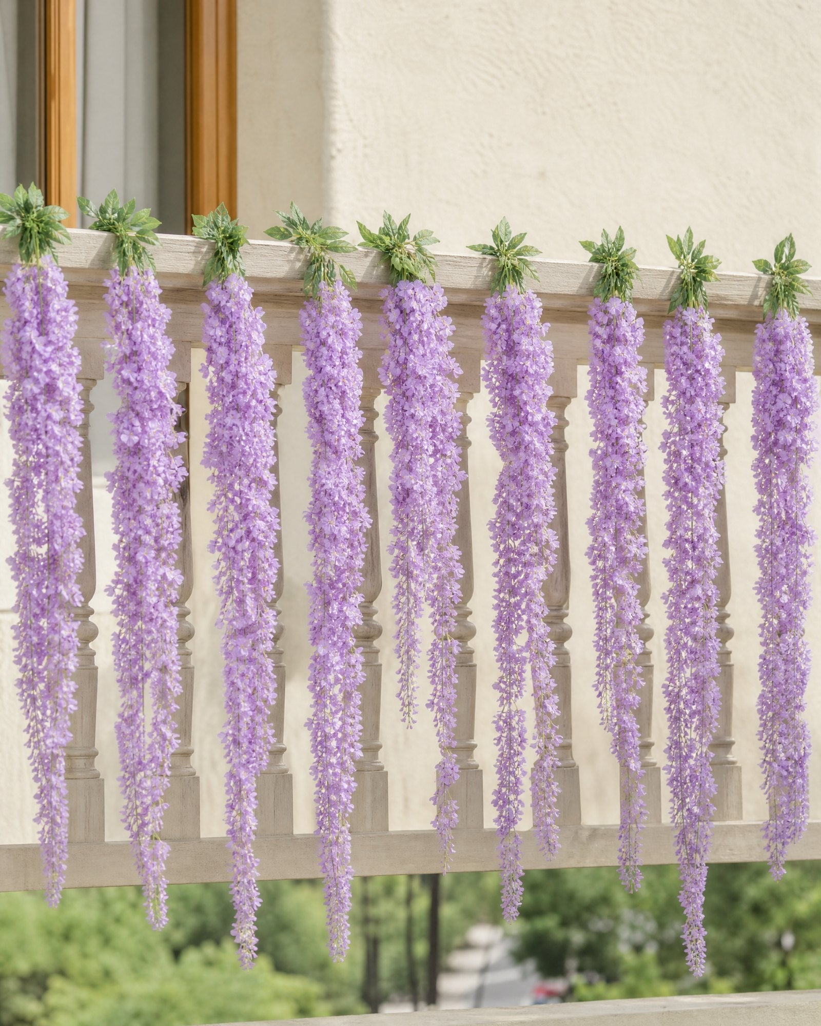 Vara Colgante Wisteria Glicinia Lila 100 cm Pack x12 baranda