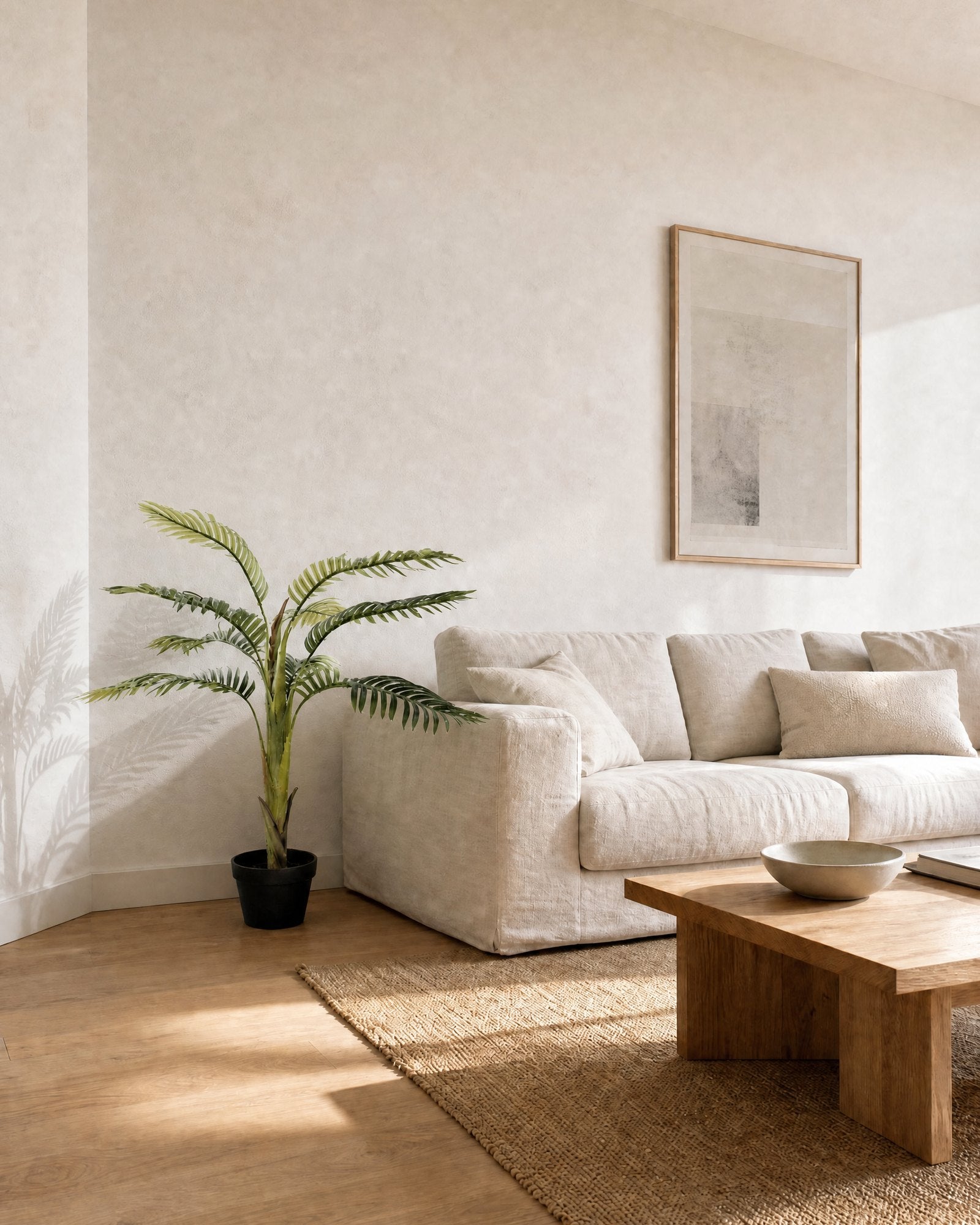 Palmera artificial 110 cm con maceta living