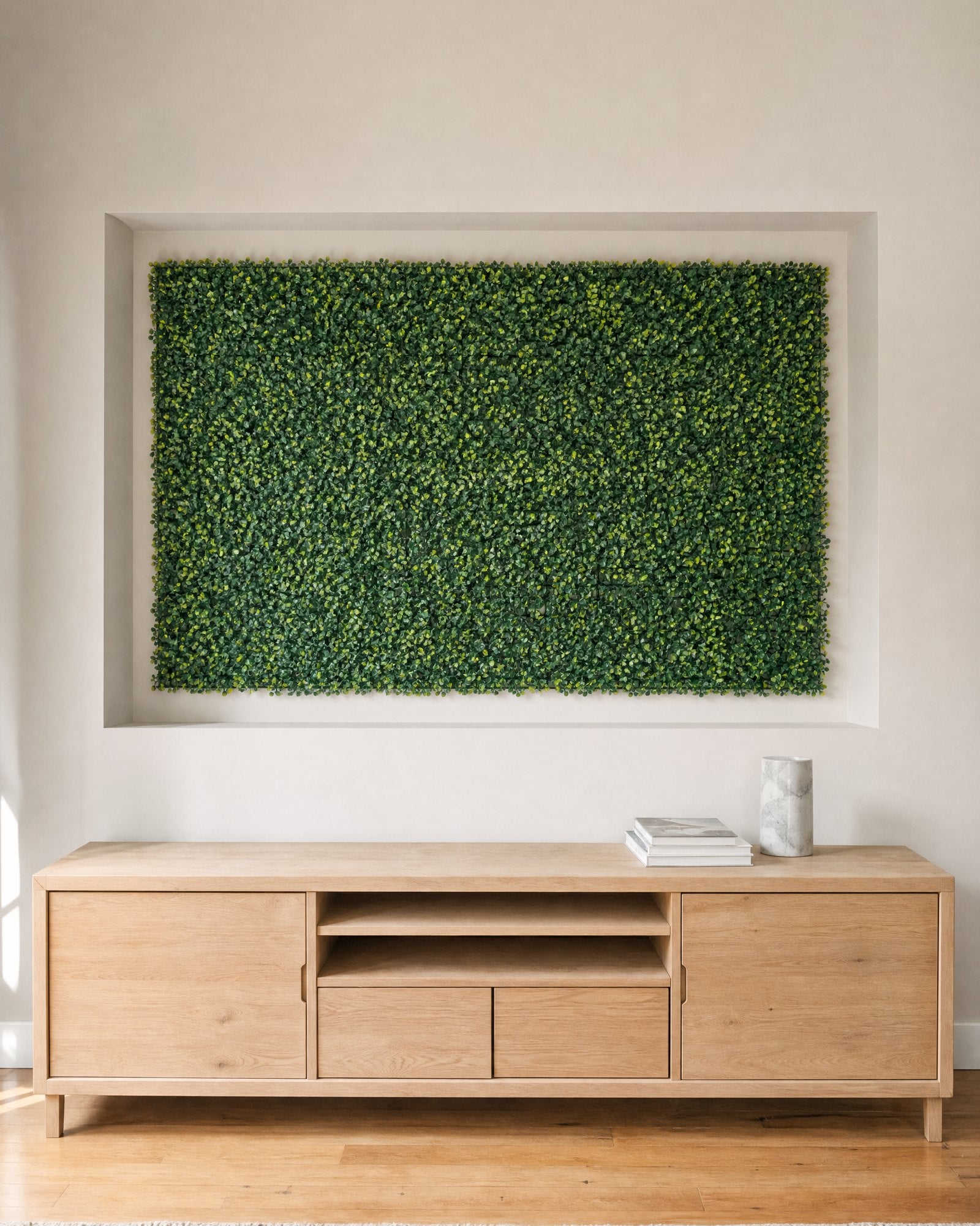 Muro Verde Panel Follaje Artificial 60×40 cm X5 interior