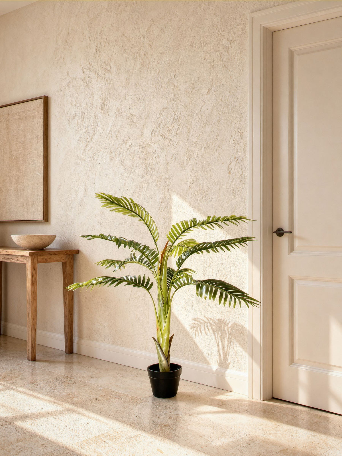Palmera artificial 110 cm con maceta