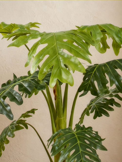 Planta Artificial Filodendra 110 cm Decorativa con Maceta
