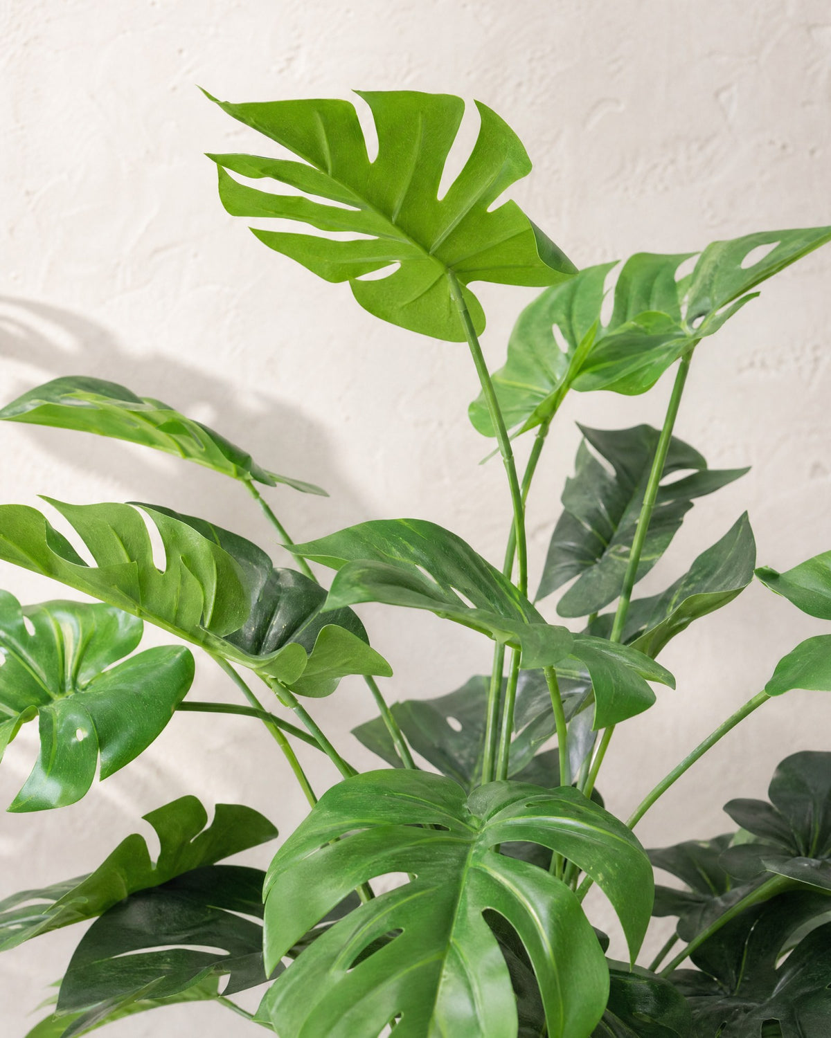 Planta Artificial Monstera 80 cm Decorativa con Maceta