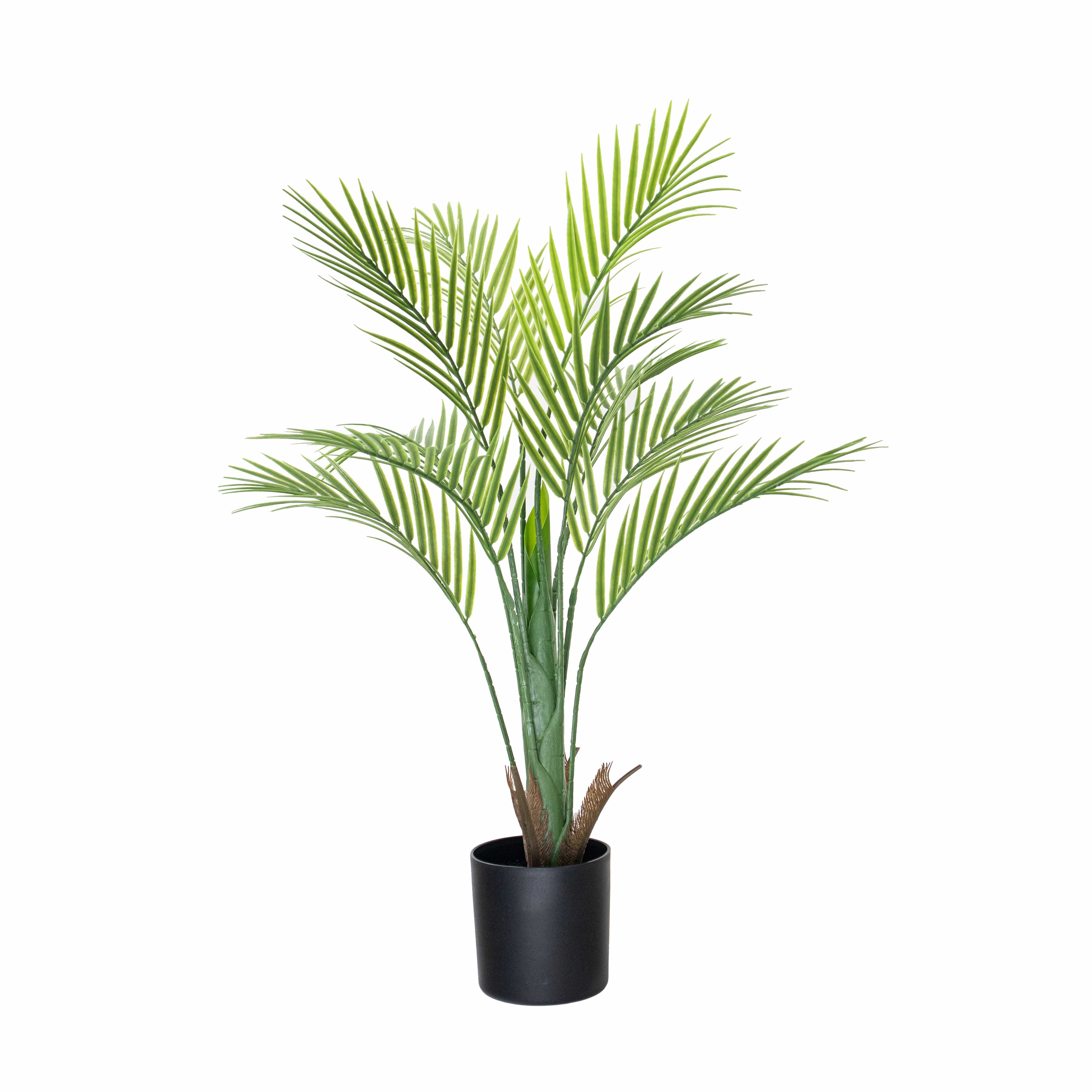 Planta Artificial Palmera Areca 80 cm Decorativa con Maceta