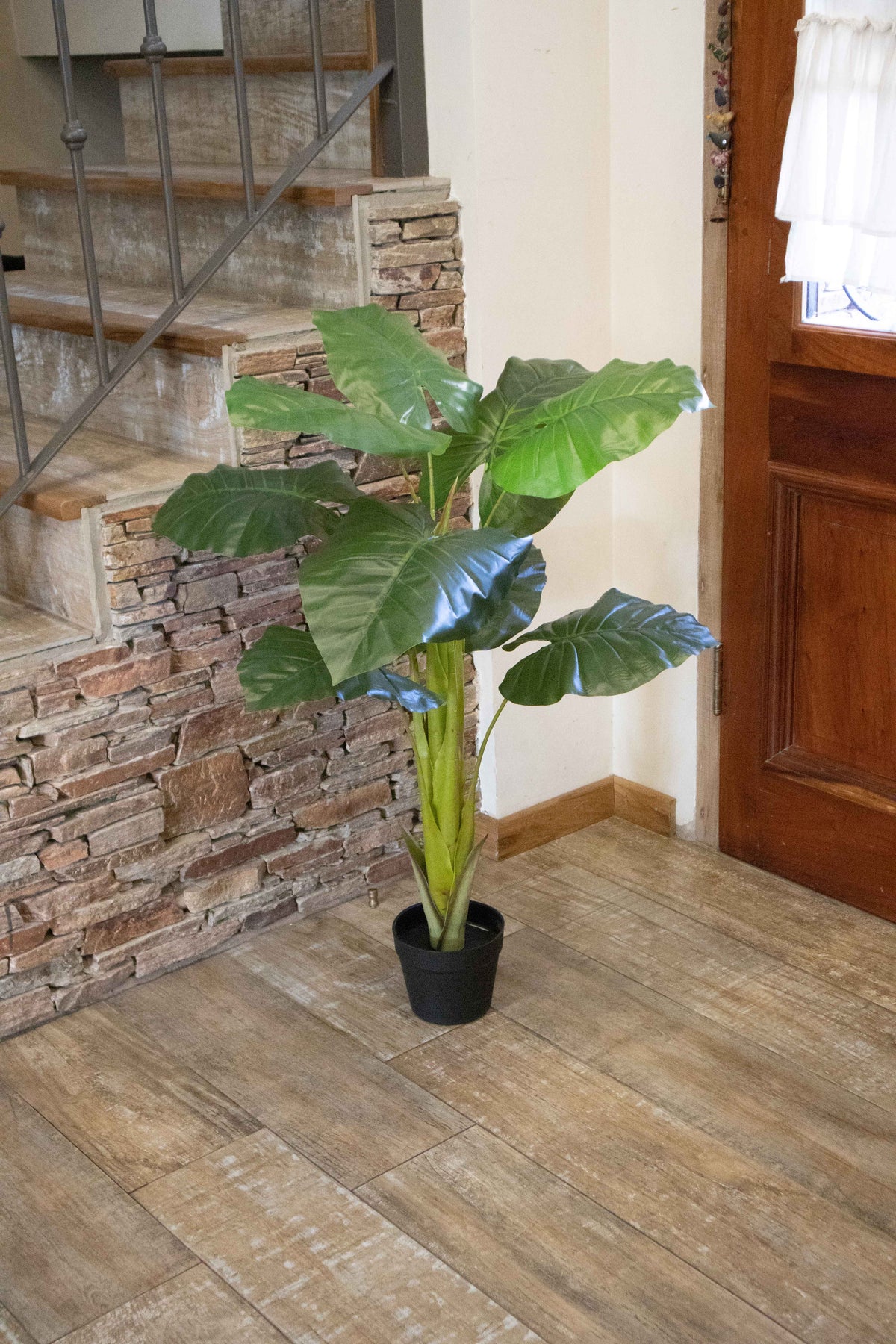Planta Artificial Philodendro 110 cm Decorativa con Maceta