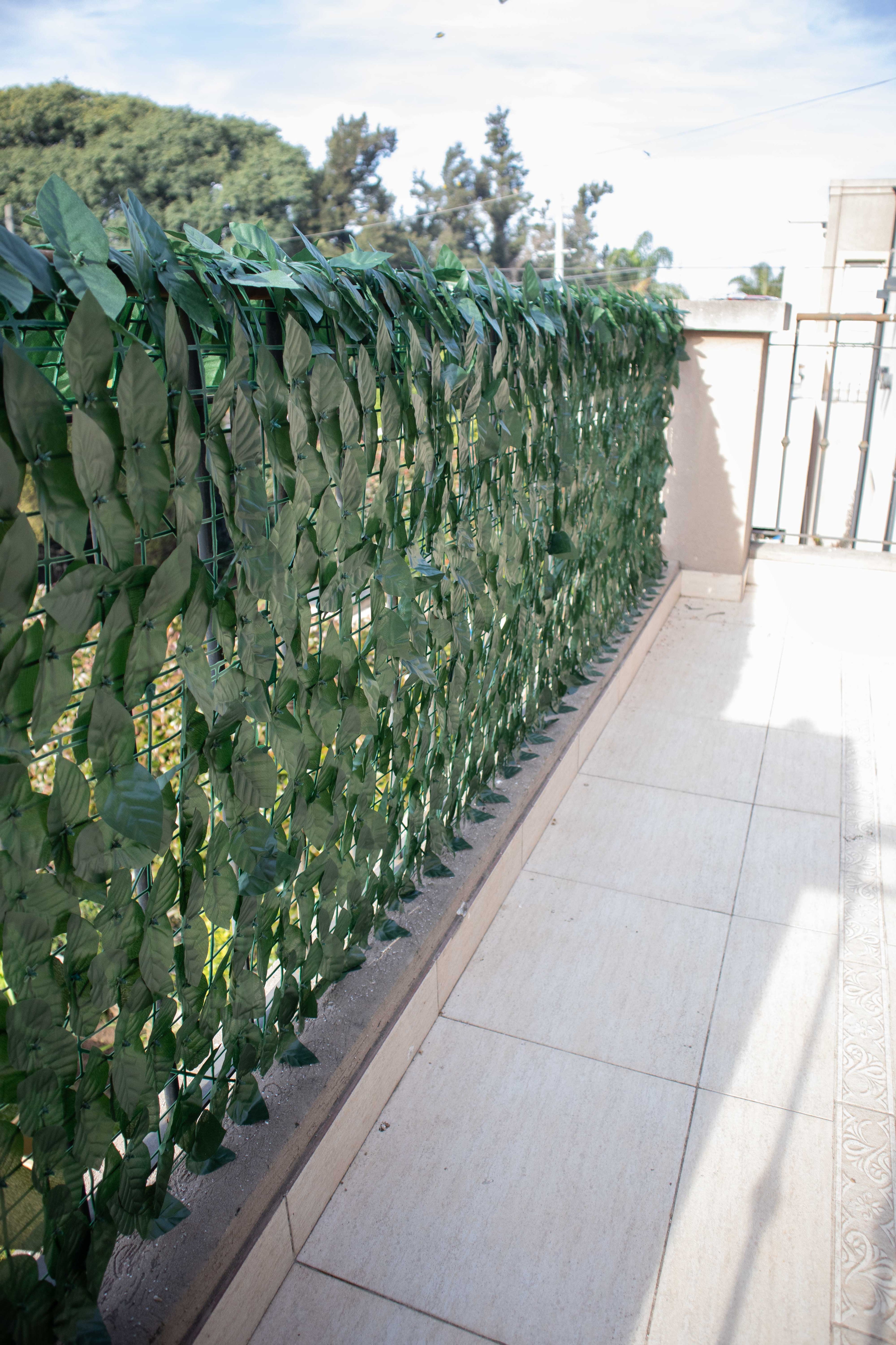 Jardín Vertical Artificial Muro Verde 100 × 300 cm con Protección UV