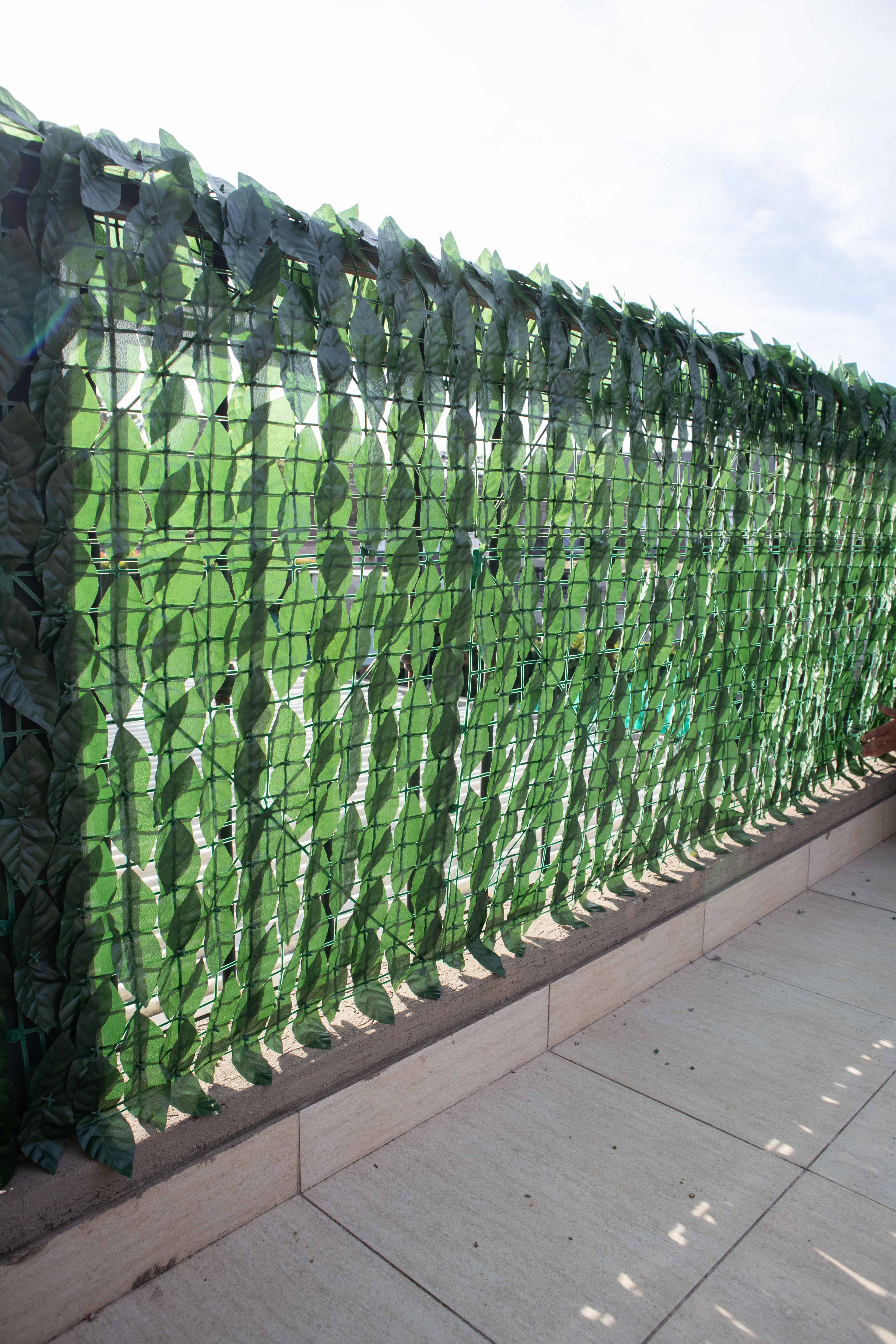 Jardín Vertical Artificial Muro Verde 100 × 300 cm con Protección UV