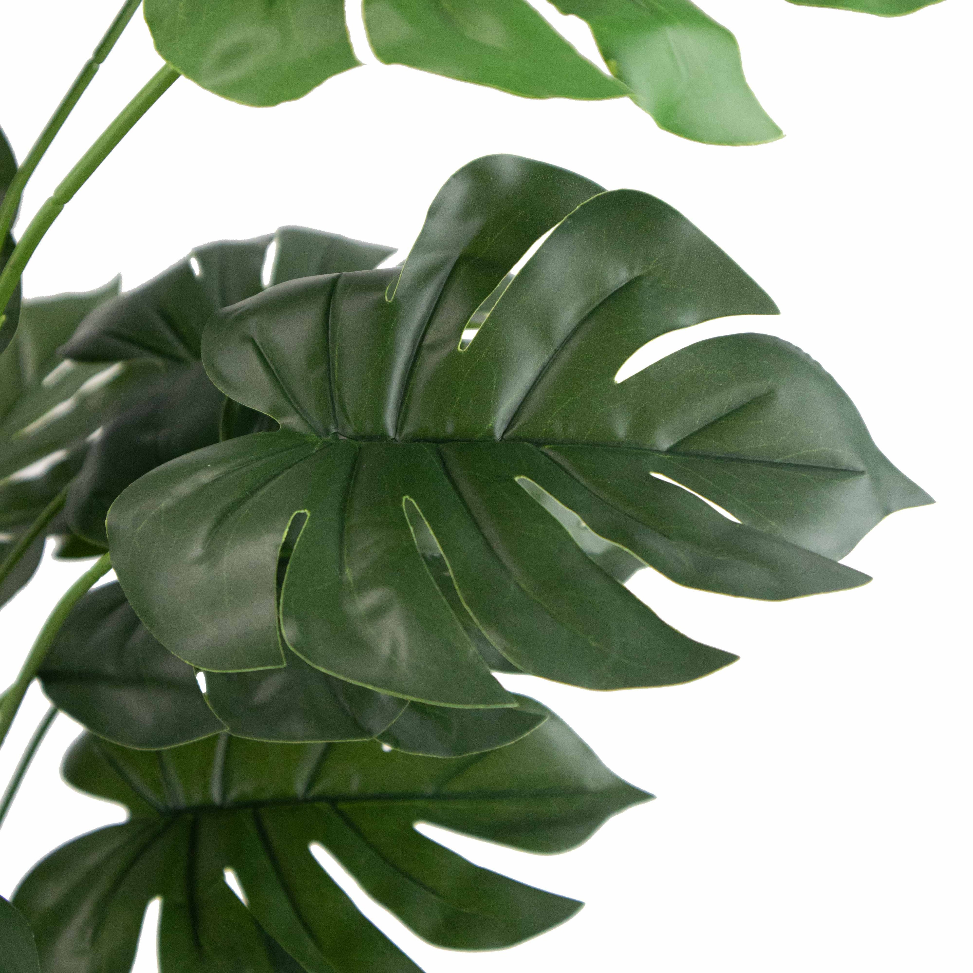 Planta Artificial Monstera 80 cm Decorativa con Maceta