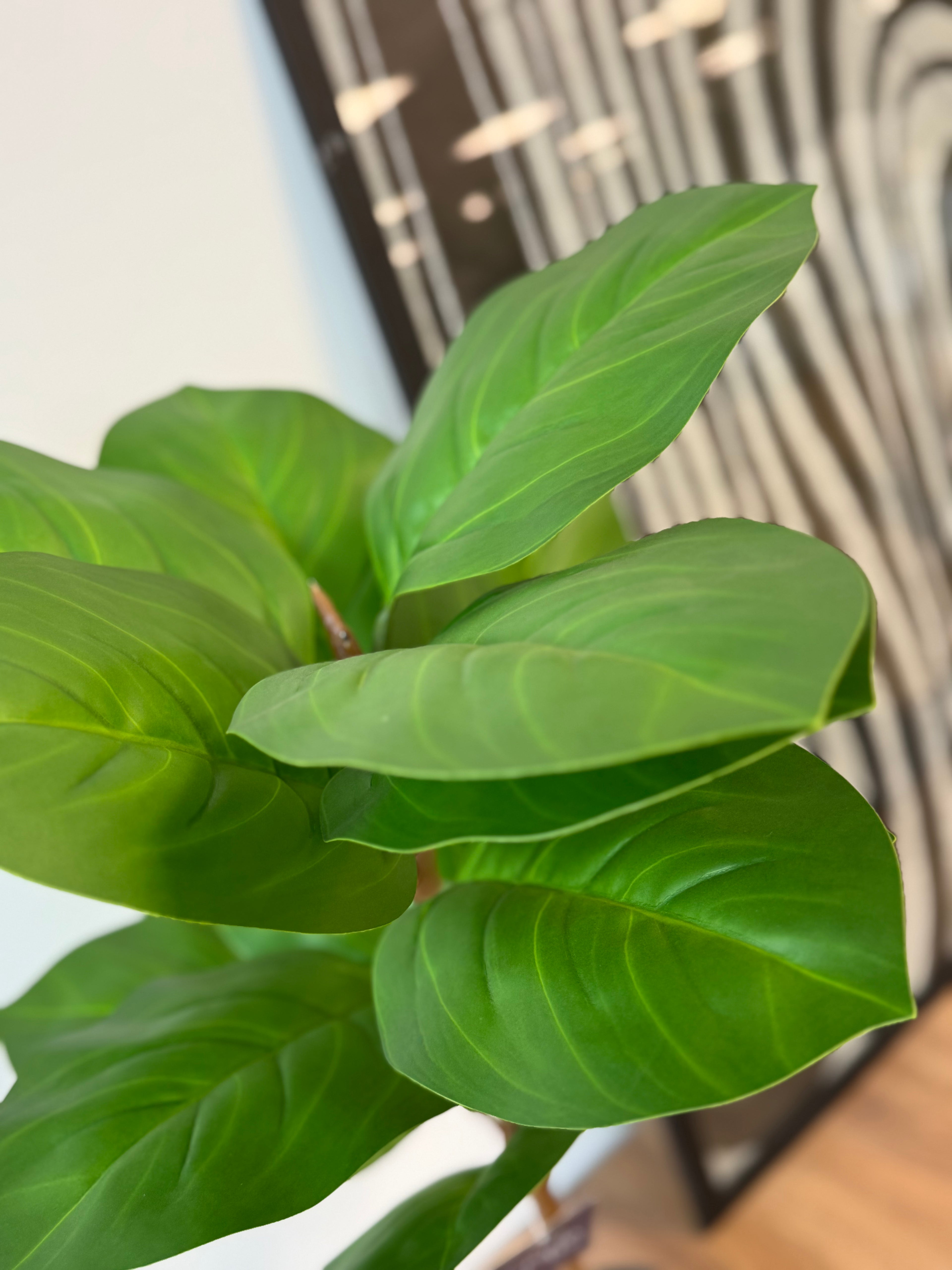 Planta Ficus Gomero Artificial 70 cm Verde Claro con Maceta