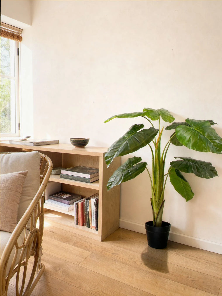 Planta Artificial Philodendro 110 cm Decorativa con Maceta