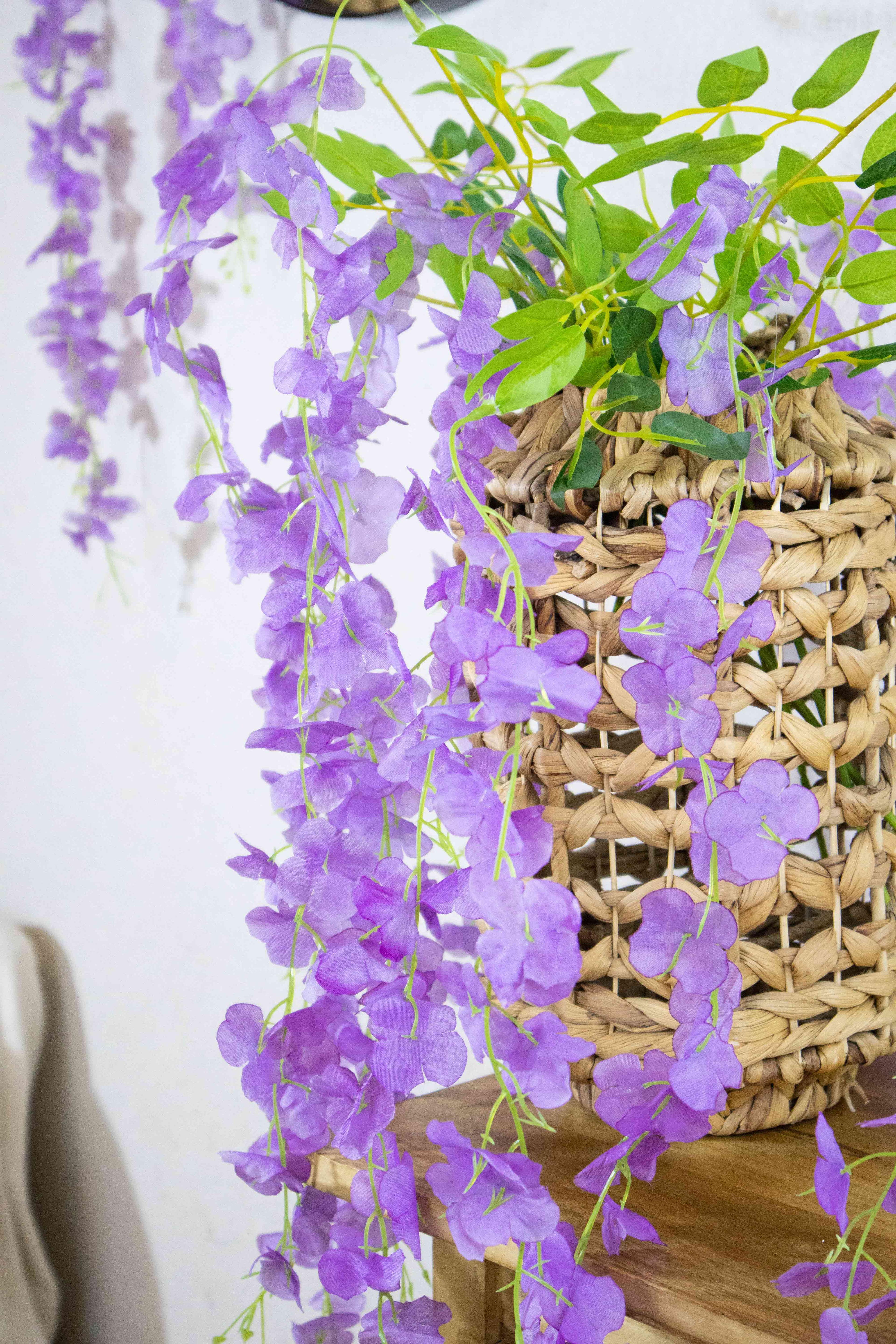 Vara Colgante Wisteria Glicinia Lila 100 cm Pack x12
