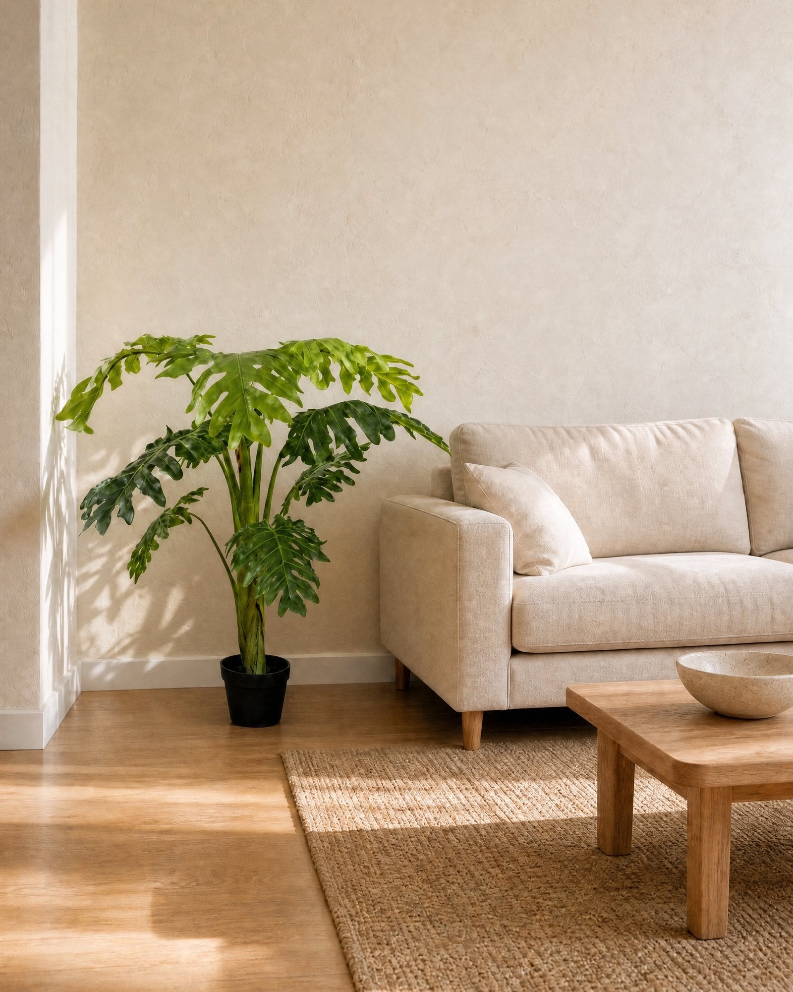 Planta Artificial Filodendra 110 cm Decorativa con Maceta living
