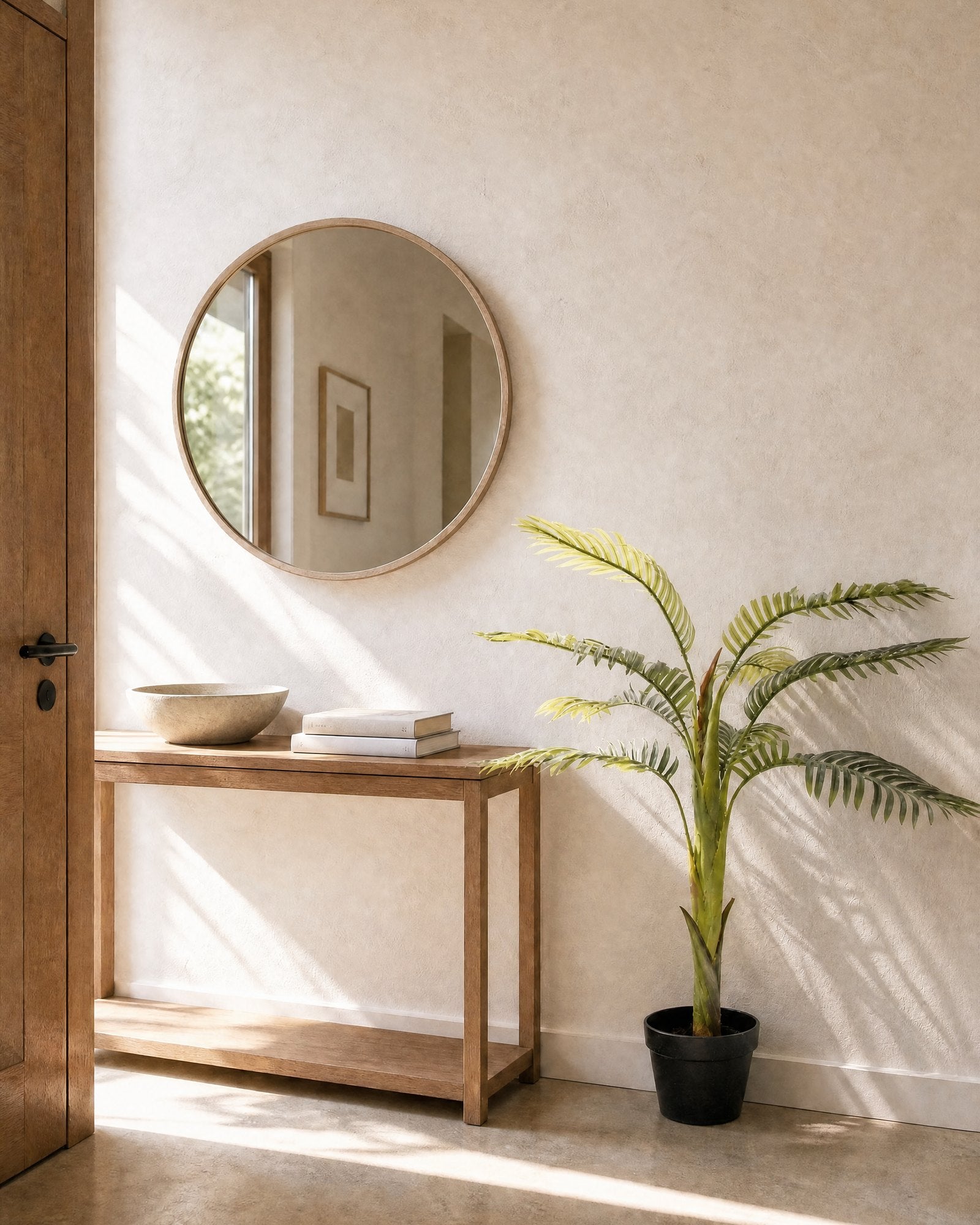 Palmera artificial 110 cm con maceta recibidor