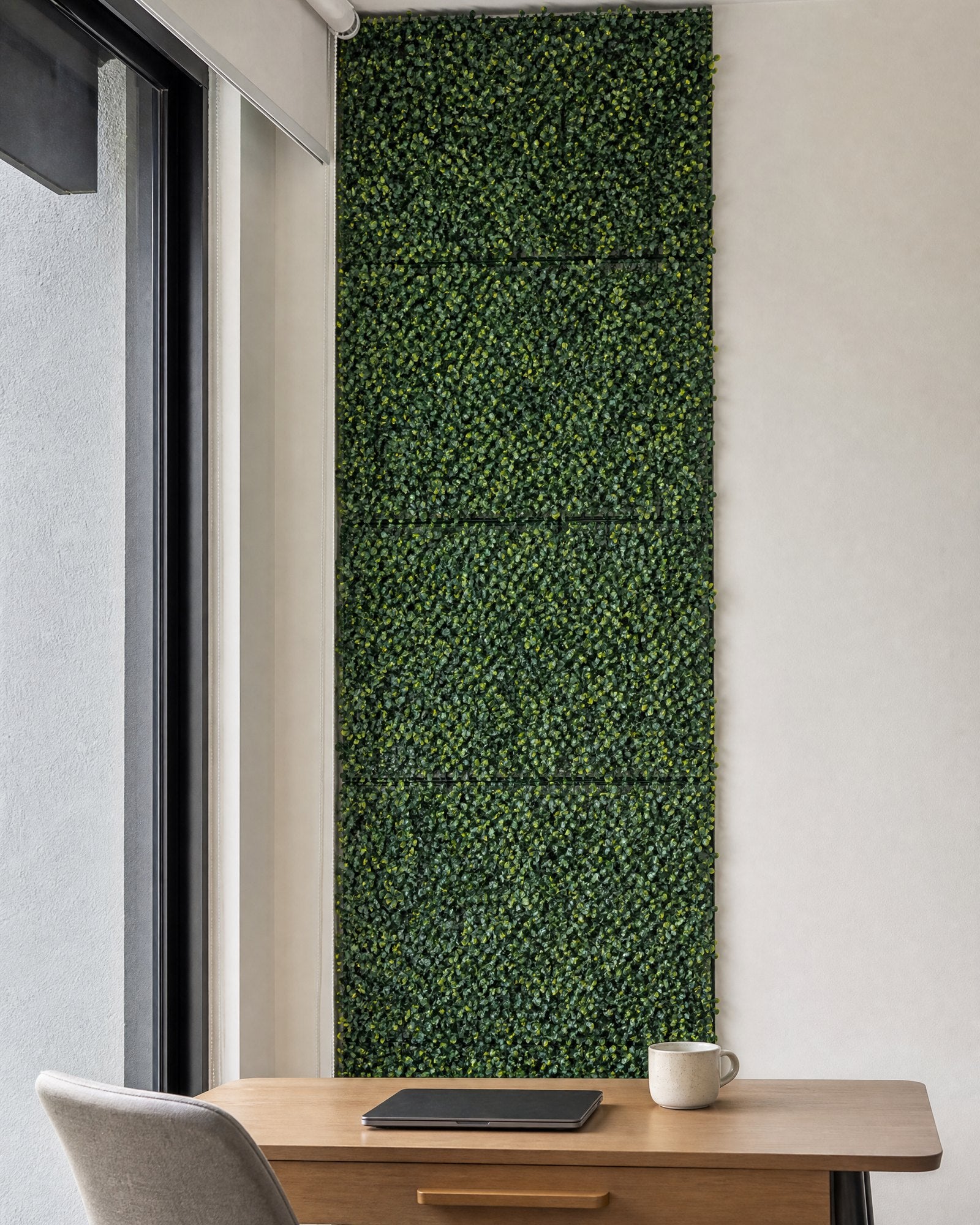 Muro Verde Panel  Follaje Artificial  60×40 cm X5 oficina