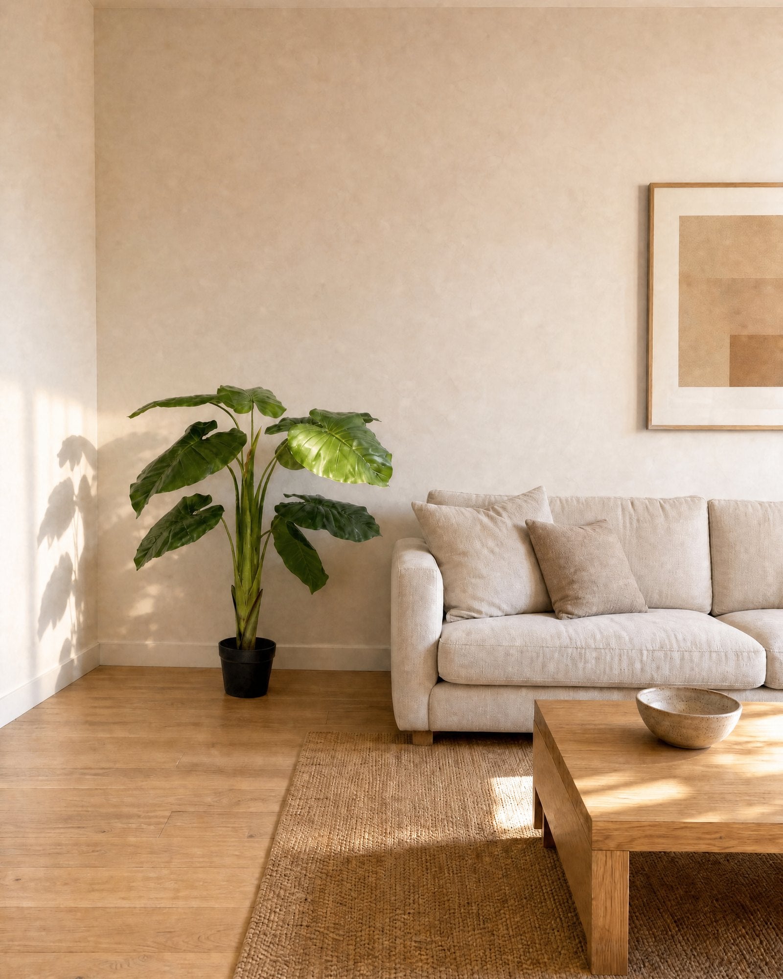 Planta Artificial Philodendro 110 cm Decorativa con Maceta living